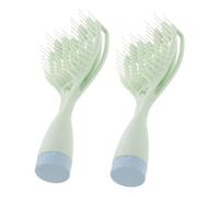 CALLARON 2pièces Brosse à Cheveux Auto-nettoyante Peigne De Démêlage Rétractable Brosse De Massage Pour Types De Cheveux Utilisation Humide Ou Sèche Avec Rangement Pratique Et Design