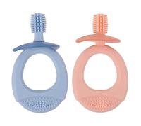 CALLARON 2pièces Brosse à Dents Pour Silicone Jouet à Mâcher Pour Lot De Adaptées Pour Apprendre Hygiène Dentaire