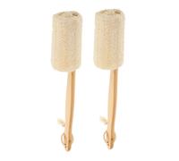 CALLARON 2pièces Brosse De Bain Loofah Naturel Avec Éponge Exfoliante Pour Et Lot Pour Gommage Nettoyage