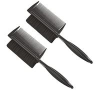 CALLARON 2Pièces Brosse De Nettoyage Pour Coiffeurs De Brosses Outils De Rasage Pour Salons Et Usage Personnel Design Ergonomique