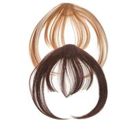 CALLARON 2pièces Extensions De Cheveux à Clipser Pour Femmes Lot De Fausse Frange à Clipser Postiche à Frange Pour Femmes