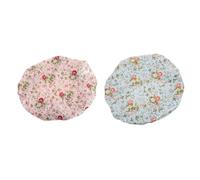 CALLARON 2pièces Garçon Fille Réglable Imprimé Floral Lot De Rose Et Bleu Confortable Pour Cheveux Et Peau Lors Sommeil