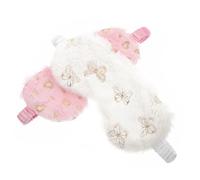 CALLARON 2pièces Masque De Sommeil Lot De Pour Yeux Anti-lumière Pour Voyage Et Détente Design Coeur Et