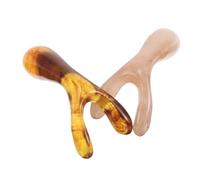 CALLARON 2pièces Masseur De Nez à Double Fourche Outil De Massage Pour Points Acupuncture Peigne Grattoir Pour Soulager Problèmes Respiratoires Et Masser La Tête