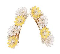 CALLARON 2pièces Pince à Cheveux Forme De Marguerite Accessoire Minimaliste Pour Queue De Cheval Clip Printanier Mignon Pour Et Occasions Spéciales