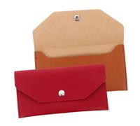 CALLARON 2pièces Porte-Budget PU Cuir Étanche Pochettes Cash Réutilisables pour Gestion Financière Et Voyage Portefeuille Longue Durée pour Carte De Visite Et Espèces Pratique Homme Et