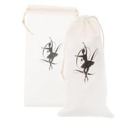 CALLARON 2pièces Sac De Rangement pour Chaussures De Danse Ballet Satin Léger Et Compact Lot Cordon Espace pour Accessoires Et Entraînements