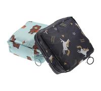 CALLARON 2pièces Sacoche de Rangement pour Serviettes Hygiéniques Petit Sac de Voyage pour Soins Intimes Féminins et Accessoires Plusieurs Styles