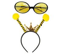CALLARON 2pièces Serre-tête Et Lunettes Abeille Lunettes De Soleil Tenue Abeille Style Eeywear Articles De Fête