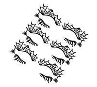 CALLARON 3 Autocollants Eye Liner Dentelle Temporaires pour Visage Décalques Faciles à Appliquer pour Fête Mascarade Halloween Look Glamour et Original