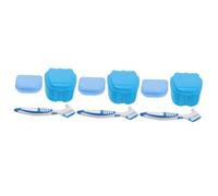 CALLARON 3 Ensembles Coffret Prothese Affaire De Ménage Cas De Dentier Accessoire De Dentier Cas De Prothèse Partielle Pour Plastique