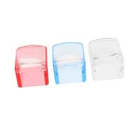 CALLARON 3 Ensembles Tampon à Ongles Diy de Transparent pour Nail Art avec Pochoirs de Stamping