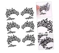 CALLARON 3 Paires Stickers Temporaires pour Yeux Noire Autocollants pour Festival et Mascarade