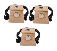CALLARON 3 Pièces boîte de moxibustion portable bien-ãªtre epaule presure journey collegue diviseur autocollant rouge corbeille fumigation appareil de moxibustion porte-brûleur moxa Bambou