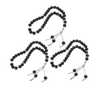 CALLARON 3 pièces Bracelet de Prière Islamique Perles Artisanales Chapelet Musulman Portatif pour Hommes et Femmes Accessoire Religieux Décoratif et Spirituel