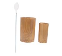 CALLARON 3 Pièces Dispositif de coupe en bambou ventouses pour massage tasses corps thérapie ventouses médicales fourniture ménagère trottoir ventouses en bambou Brown