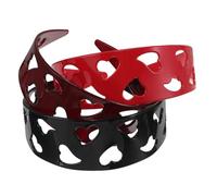 CALLARON 3 Pièces Hair Headbands For Women Wide Heart Shape With Anti-slip Teeth Stylish Valentine S Day Hairbands In Comfortable Plastic Material For Office And Outdoor Use