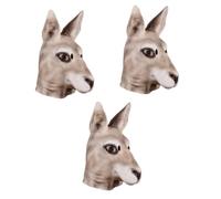 CALLARON 3 pièces Masque Kangourou Humoristique Halloween pour Adultes Accessoire de Déguisement Cosplay pour Fête Mascarade et Carnaval