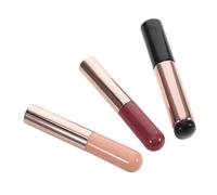 CALLARON 3 pièces Pinceaux Nail Art Silicone Souple pour Poudre Ongles Professionnel Brosse Robuste et Flexible pour Dégradé et Effet Seul Kit Manucure Facile Utilisation pour Débutants et