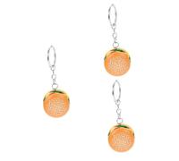 CALLARON 3 Pièces Porte Clés Hamburger Simulacre Accessoire de Mode pour Sac Breloque Alimentaire Attrayante et Durable