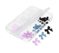 CALLARON 30 Pièces Accessoires à Nail Art Nails De Charme Trousses Charme D'ongle Briller Ongles Charmes Mignon Pierres Précieuses Et Breloques Pour Les Ongles Arc Résine
