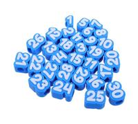 CALLARON 30 Pièces Étiquettes Réutilisables Numérotées 1-30 en Pla Bleu | Identification Claire et Insertion Facile, Organisation des Crayons, pour L'année Scolaire