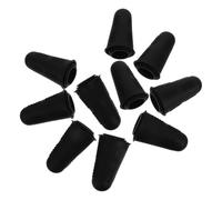 CALLARON 30 Pièces Protège-doigts en Silicone Réutilisables et Antidérapants, Manchons Isolants Noirs pour Projets DIY Cuisine, Faciles à Nettoyer, Lot