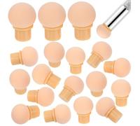 CALLARON 30pcs Pointes de Stylo Éponge de Remplacement en Plastique et Éponge Réutilisables pour Nail Art DIY et Salons, Accessoires Hygiéniques pour Dégradé et Ombrage