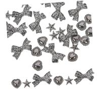 CALLARON 30pièces Breloques Forme De Croix Pour Ongles Décorations De Manucure Kit De Nail Art Diy Fournitures De Bricolage Pour Ongles