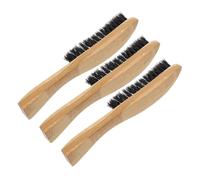 CALLARON 3pièces Brosse à Moustache Poils De Sanglier Naturel Pour Barbe Rasage Et Nettoyage Outil Entretien De Barbe Pour Homme