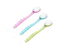 CALLARON 3Pièces Brosse Long Manche Épurateur De Exfoliant Laveur De Corps Souple Accessoire De Bain Pratique Pour Hommes Et Femmes