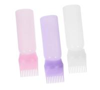 CALLARON 3pièces Flacons Applicateurs De Teinture Pour Cheveux Avec Peigne Doseur Et Échelle Graduée Pour Coloration