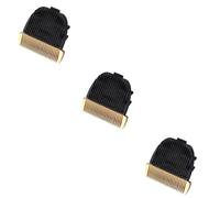 CALLARON 3pièces Rasoir à Tête Céramique Professionnelle Dents Pour Tondeuse à Cheveux Couleur Dorée Et Noire Pour Salon Et Usage Professionnel