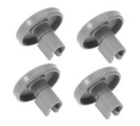 CALLARON 4 Pièces Accessoires De Poulie De Lave-vaisselle Faible Pour Remplacement Pivot Appareils Roues De Lave-vaisselle Évacuation Roulette Lave-vaisselle Inférieur Adapté Grey Plastique