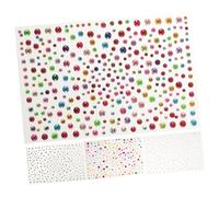 CALLARON 4 Pièces autocollants en strass pour le visage autocollant sourcils fête bijoux de visage de maquillage front gommettes etiquette autocollante cristal ab strass ongles perles