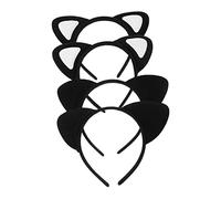 CALLARON 4 Pièces Bandeau Oreilles De Chat Pour Fille Accessoire De Fête Peluche Plastique Lot De Bandeaux Créatifs