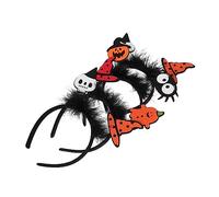 CALLARON 4 pièces Bandeaux de Halloween Accessoires de Coiffure Créatifs pour Fête Cosplay et Événements Spéciaux Pumpkin Spider Skull Witch Hat Ghost Witch Hat
