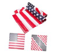 CALLARON 4 pièces Bandeaux Élastiques à Motif Drapeau Américain Accessoires de Mode Rouge et Bleu Parfaits pour Fêtes Occasions Spéciales