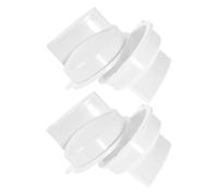 CALLARON 4 Pièces Bouton de Minuterie pour Micro-ondes, Bouton de Commande en Plastique Blanc, Contrôle Précis, Installation Facile, pour Équipement de Camping et Cuisinière Électrique