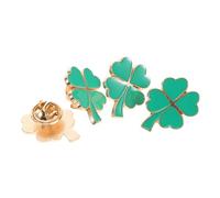 CALLARON 4 pièces Broche Quatre Clover Unisexe Épingle Décorative pour Saint Valentin Saint Patrick Accessoire de Mode pour Fêtes et Célébrations