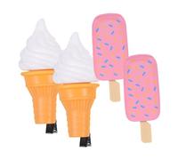 CALLARON 4 Pièces épingle à cheveux de crème glacée filles pince à cheveux coups de cheveux cônes mignon agrafe fou pinces à cheveux décoratives barrettes à cheveux résine