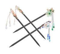 CALLARON 4 Pièces Epingle Cheveux Chinoise Fleurs Baguettes Cheveux Vintage Hanfu Epingles Classiques pour Longs Femmes