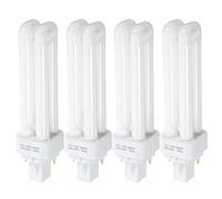 CALLARON 4 Pièces Lampe Fluorescente Compacte 13w Blanc 2 Broches Tube Double, Ampoule à Économie D'énergie sans Scintillement pour Éclairage Domestique