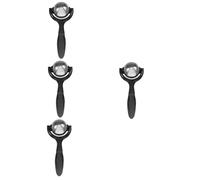 CALLARON 4 Pièces outil de massage facial guasha rouleau pour le visage - masseur patin à roulettes le muscle outil de guasha à rouleau outil facial guasha Seulement Black