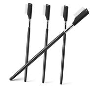 CALLARON 4 Pièces Peigne à Cils Se Maquiller Fouetter Avec Peigne Séparateur De Cils Œil Brosses à Cils Définiteur Séparateurs Peigne De Cèche Recourbe-cils Cèche Des Yeux Acier Inoxydable