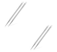 CALLARON 4 pièces Poussoir à Cuticules Acier Inoxydable Antirouille Outil Manucure Double Tête Pratique pour Ongles Repousseur Cuticule Durable et Facile à Nettoyer Accessoire Ongle pour