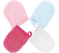 CALLARON 4 Pièces Protège-doigts Visage Microfibre Réutilisables Nettoyage Et Démaquillage Doux Lavables Et Absorbants Pour Soins Peau