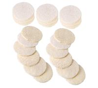 CALLARON 40 Pièces Comprimés d'absorption d'huile de loofah transfert d'huile soins de la peau tache d'huile BIO papier absorbant l'huile pour le visage tissu absorbant l'huile luffa Beige
