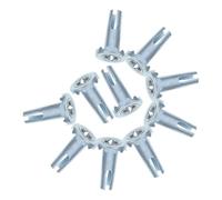 CALLARON 40 Pièces Douille de Remplacement pour Bague de Préhension, Manchon de Rechange pour Roulette, Métal Argenté, pour Roues de Meubles et Roulettes de Chaise de Bureau, Installation