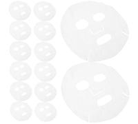 CALLARON 400 Pièces Masque Visage en Coton Blanc de Visage Fantôme, pour DIY Soins Peau, Retient et Maximise L'absorption de L'essence pour Âges